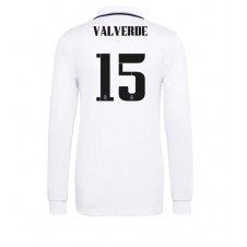 Real Madrid Federico Valverde #15 Hemmatröja 2022-23 Långa ärmar